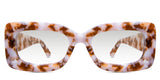 Erid black tinted Gradient sunglasses in praline variant with broad arms and Hip optical logo