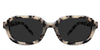 Eriel Gray Polarized in sultry variant - is an angular frame with a tortoise design made in hand polish acetate..