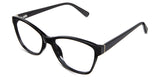 Erin eyeglasses in the midnight variant - have a narrow-width nose bridge.