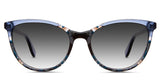 Etter black tinted Gradient sunglasses in maritime variant - it's cat eye frame