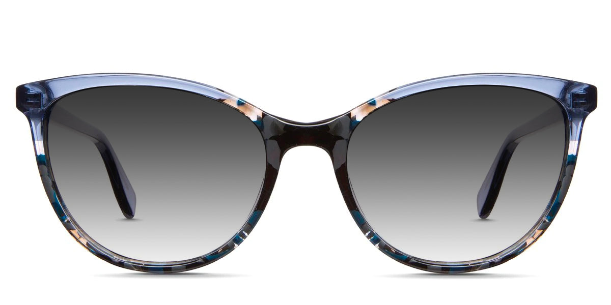 Etter black tinted Gradient sunglasses in maritime variant - it's cat eye frame