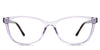 Ezra eyeglasses in the lilac variant - are oval frames in the color lilac.