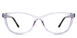 Ezra eyeglasses in the lilac variant - are oval frames in the color lilac.