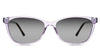 Ezra black tinted Gradient in the Lilac variant - are oval frames with a narrow nose bridge and a short temple arm.