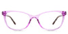 Ezra eyeglasses in the purple variant - it's a full-rimmed frame in purple.
