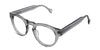 Felio eyeglasses in the nimbus variant - it's a transparent frame with a high nose bridge.