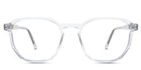 Finn Eyeglasses in the cloudsea variant - it's a geometric shape frame.