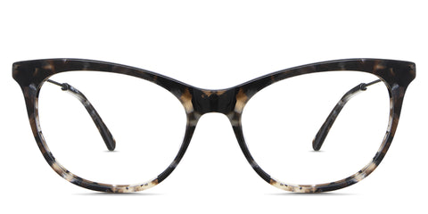 Gaia eyeglasses in the panthera variant - it's a cat-eye shape frame in tortoise color. Cat-Eye New Releases Latest