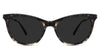 Gaia Gray Polarized in panthera variant - are a cat-eye shape frame in tortoise color with an oval shape lens 51 mm wide.