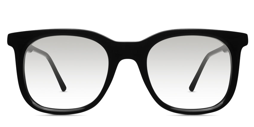 Gauri black tinted Gradient single vision glasses in jet-setter variant - it's medium square frame