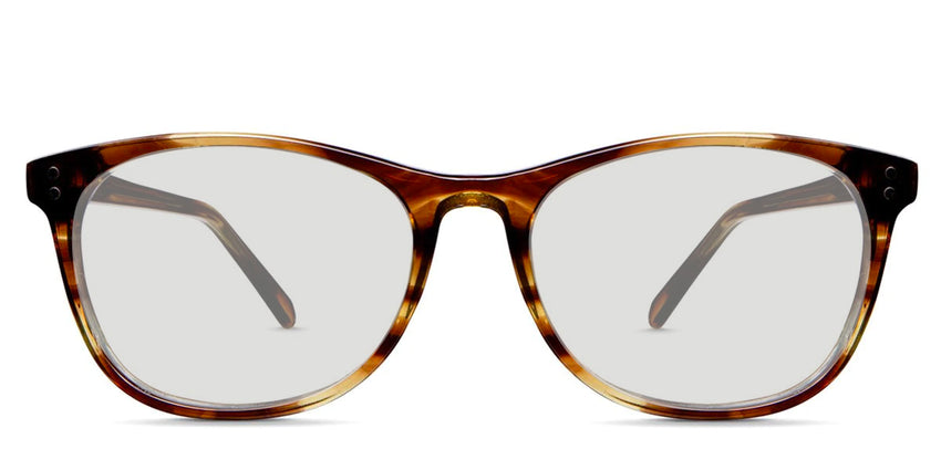 Gellar black tinted Standard Solid glasses in foxy variant - it's oval medium size acetate frame