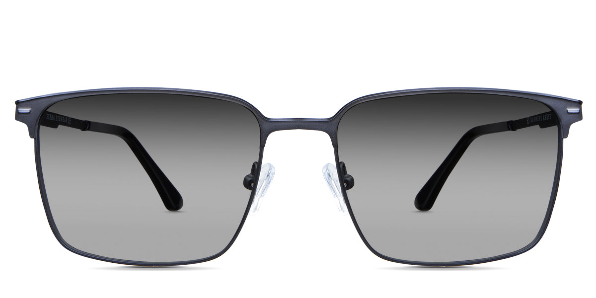 Griffin black tinted Gradient in the eleodes variant - is a full-rimmed frame with a narrow-width nose bridge and a slim temple arm.