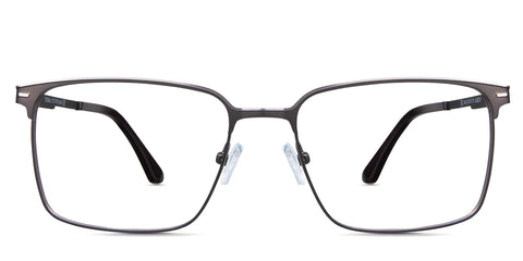 Griffin eyeglasses in the otter variant - are rectangular frames in brown.