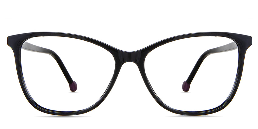 Gwen eyeglasses in the midnight variant - it's a full-rimmed frame in color black.
