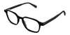 Hank Eyeglasses in midnight variant - it has a wide nose bridge with built in nose pad.