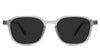 Hank Gray Polarized in Sposh variant it's an acetate frame in crystal grey color and have a keyhole-shaped nose bridge.