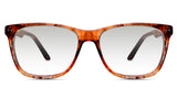 Harris black tinted Gradient sunglasses in mahogany variant - it's rectangle frame with wide viewing area