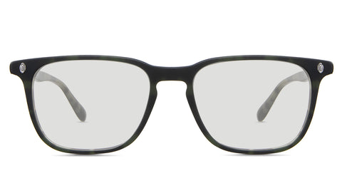 Harvey black tinted Standard Solid in the Feldgrau variant - it's a rectangular shape frame with a keyhole-shaped nose bridge and a slim temple.