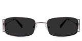 Heidi gray Polarized in the Silver variant - is a full-rimmed frame with a broad nose bridge and a combination of metal and acetate temples.