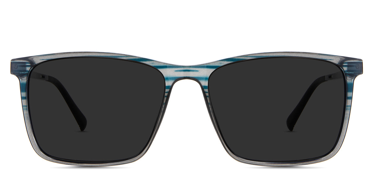 Hugo gray Polarized in the Herons variant - it's a full-rimmed frame with built-in nose pads and soft silicone temple tips.