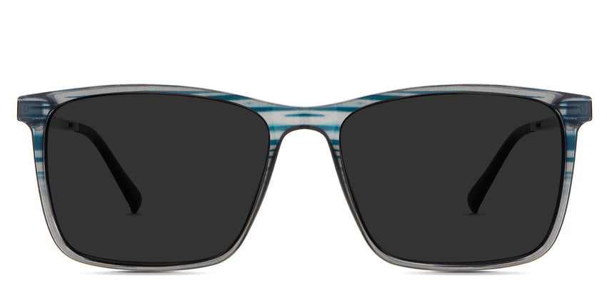 Hugo gray Polarized in the Herons variant - it's a full-rimmed frame with built-in nose pads and soft silicone temple tips.