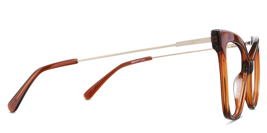 Imari eyeglasses in the lemur variant - it has a combination of metal and acetate temple.