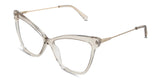 Imari eyeglasses in the pyrite variant - it's a transparent frame in rust color.