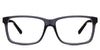 Iniko Eyeglasses in moonlit variant - it's a transparent frame with 15mm nose bridge.