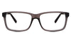 Iniko Eyeglasses in raisin variant - it's a full rimmed frame with u-shaped nose bridge