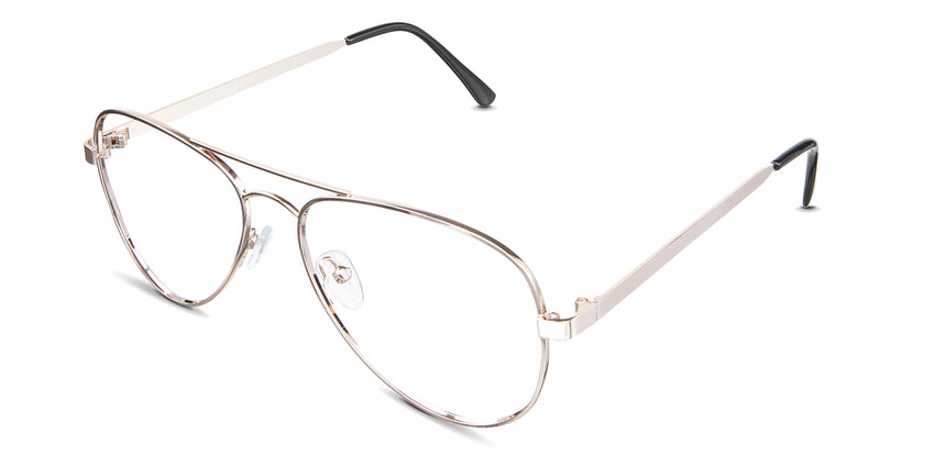 Ives eyeglasses in the buff variant - it's a full-rimmed frame in color gold.