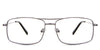 Jakari eyeglasses in the shrike variant - it's a full-rimmed metal frame in color gunmetal.