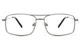 Jakari eyeglasses in the shrike variant - it's a full-rimmed metal frame in color gunmetal.