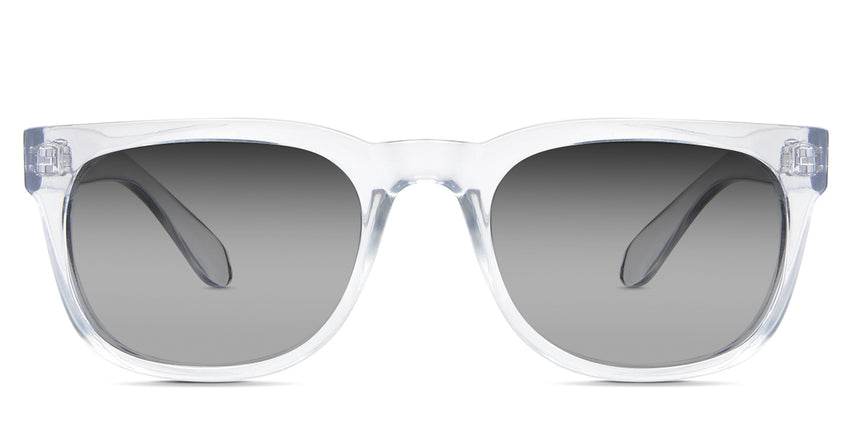 Jett black tinted Gradient sunglasses is in the Cloudsea variant - an oval frame with a U-shaped nose bridge.