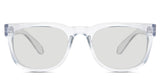 Jett black tinted Standard Solid glasses is in the Cloudsea variant - an oval frame with a U-shaped nose bridge.