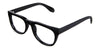 Jett eyeglasses in the midnight variant - have built-in nose pads.