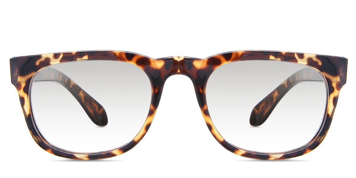 Jett black tinted Gradient glasses in the Ocelot variant - it's a full-rimmed frame with a high nose bridge and a broad temple arm and tips.