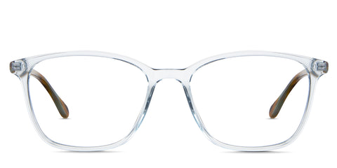 Jiva eyeglasses in the arctic variant - is an acetate frame with a transparent blue rim.