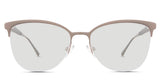 Jocelyn black tinted Standard Solid glasses in the Bighorn variant - it's a half-rimmed frame with a narrow nose bridge.