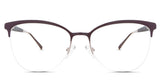 Jocelyn eyeglasses in the  nutria variant - it's a metal frame in brown color.