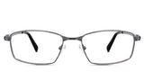 Juan eyeglasses in the silver variant - is a rectangular frame in silver.