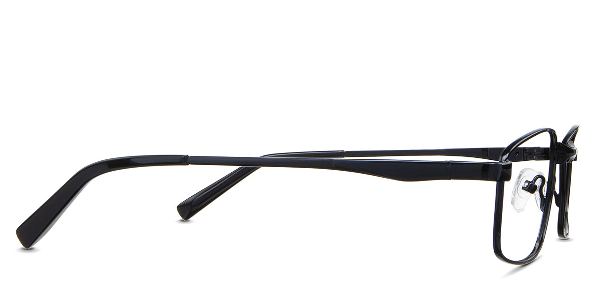 Juan eyeglasses in the sumi variant - have a 140mm temple length.