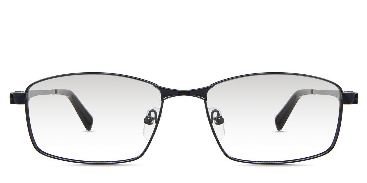 Juan black tinted Gradient in the Sumi variant - are full-rimmed frames with a U-shaped nose bridge and 140mm temple length.