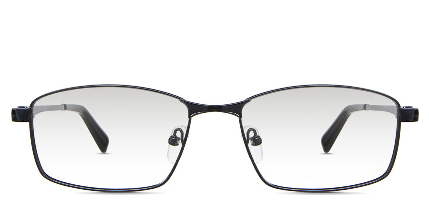 Juan black tinted Gradient in the Sumi variant - are full-rimmed frames with a U-shaped nose bridge and 140mm temple length.