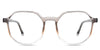 Kamila eyeglasses in the sandlot variant - are slim acetate frames in a transparent gray color.