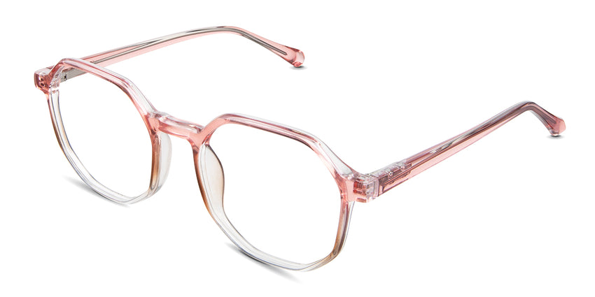 Kamila eyeglasses in the starburst variant - have a high nose bridge.