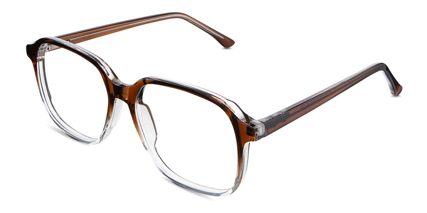 Kata Eyeglasses in the felis variant - it's a transparent frame with built-in nose bridge.