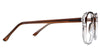 Kata Eyeglasses in the felis variant - have a long temple arm of 150mm.