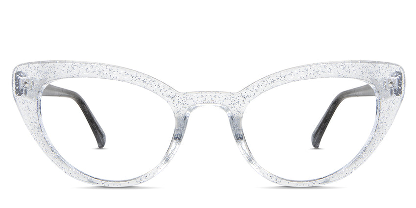 Katos eyeglasses in the confetti variant - it's a full-rimmed frame in colorless