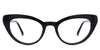 Katos eyeglasses in the midnight variant - is a solid black frame.