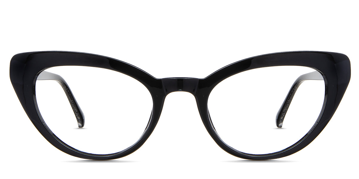 Katos eyeglasses in the midnight variant - is a solid black frame.